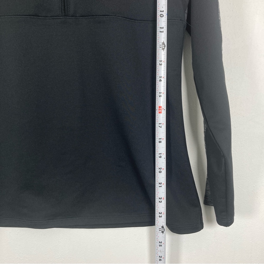 Footjoy Women’s Small Two Tone Black / Grey 1/2 Zip Poly Blend Sweater #27520 - Picture 10 of 14
